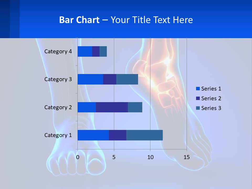 A Medical Powerpoint Presentation With A Blue Background PowerPoint Template