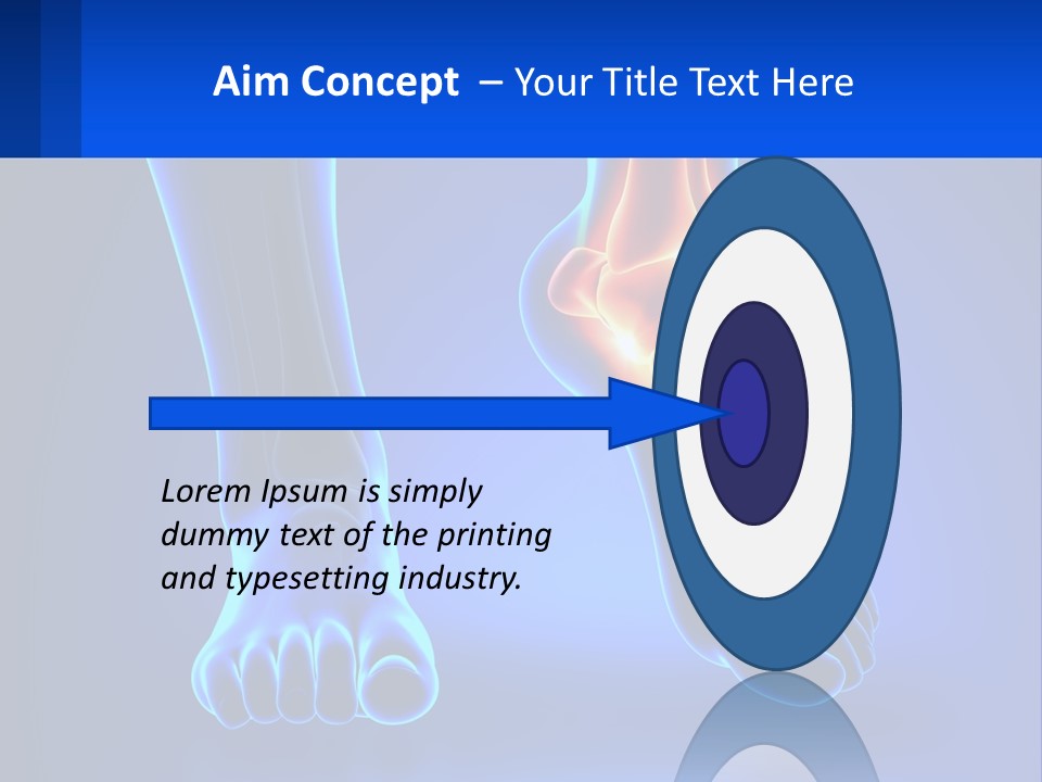 A Medical Powerpoint Presentation With A Blue Background PowerPoint Template