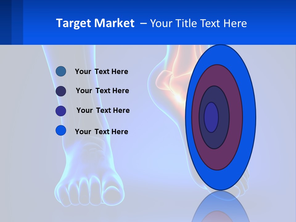 A Medical Powerpoint Presentation With A Blue Background PowerPoint Template