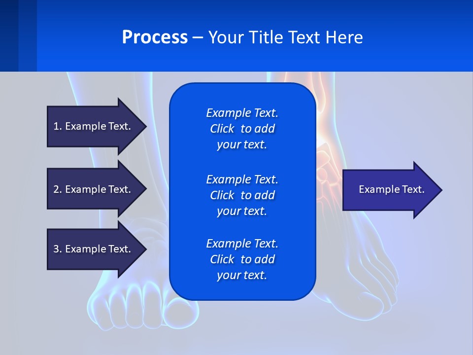 A Medical Powerpoint Presentation With A Blue Background PowerPoint Template