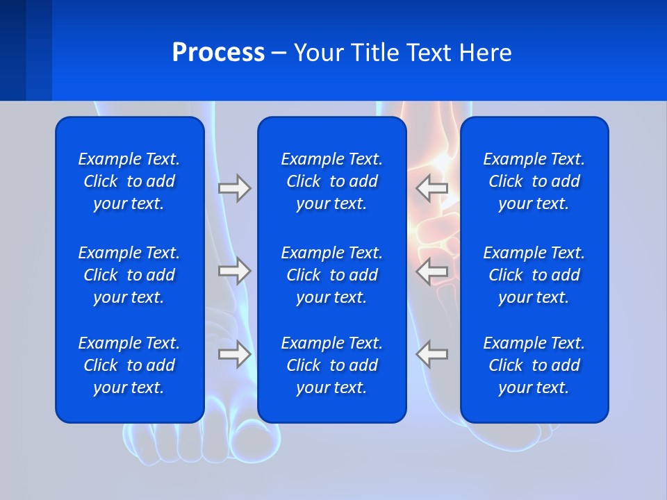 A Medical Powerpoint Presentation With A Blue Background PowerPoint Template