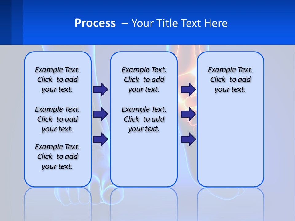 A Medical Powerpoint Presentation With A Blue Background PowerPoint Template