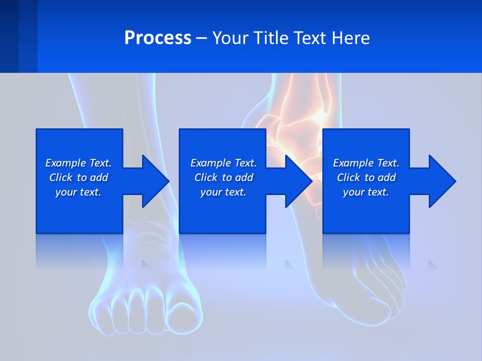 A Medical Powerpoint Presentation With A Blue Background PowerPoint Template