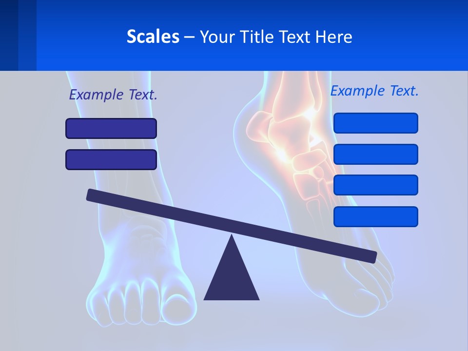 A Medical Powerpoint Presentation With A Blue Background PowerPoint Template