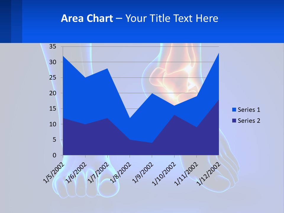 A Medical Powerpoint Presentation With A Blue Background PowerPoint Template