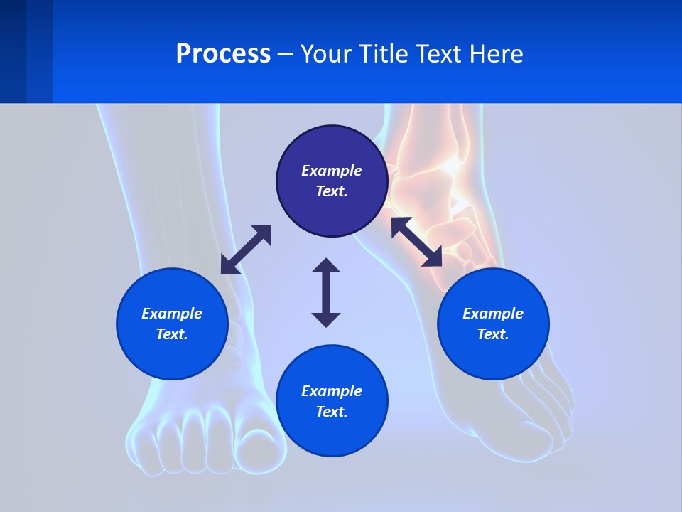 A Medical Powerpoint Presentation With A Blue Background PowerPoint Template