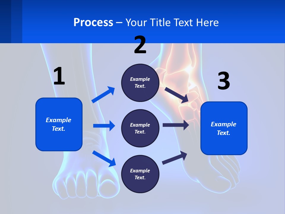 A Medical Powerpoint Presentation With A Blue Background PowerPoint Template