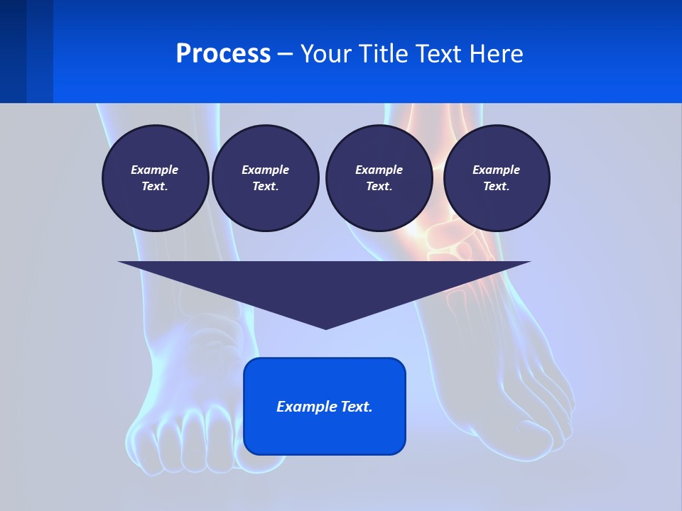 A Medical Powerpoint Presentation With A Blue Background PowerPoint Template