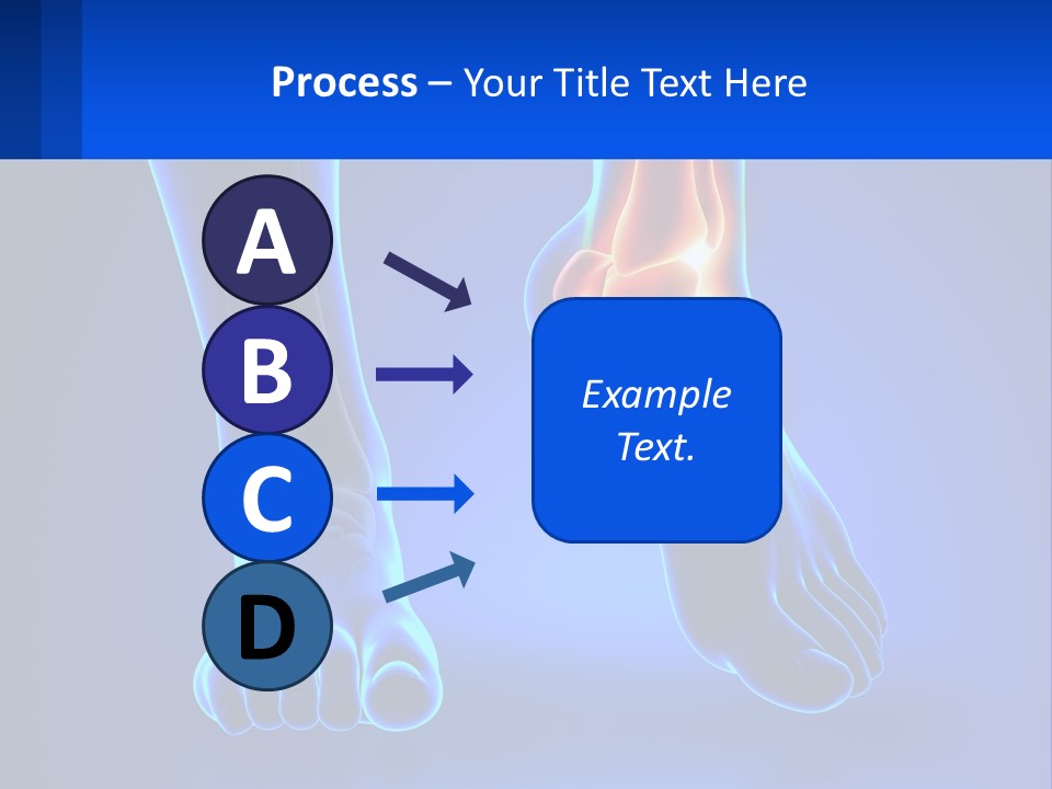 A Medical Powerpoint Presentation With A Blue Background PowerPoint Template