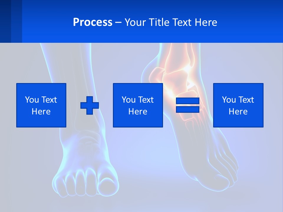A Medical Powerpoint Presentation With A Blue Background PowerPoint Template