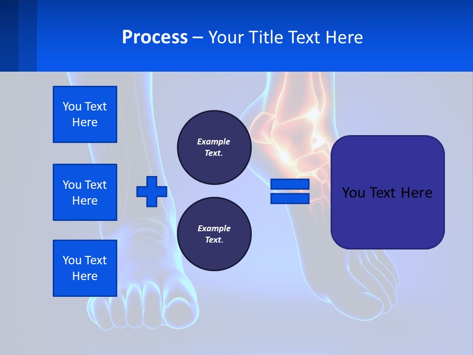 A Medical Powerpoint Presentation With A Blue Background PowerPoint Template