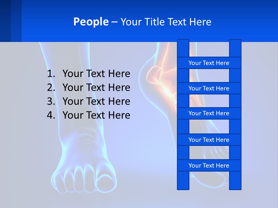 A Medical Powerpoint Presentation With A Blue Background PowerPoint Template