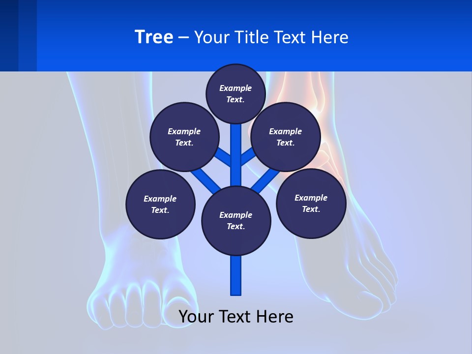 A Medical Powerpoint Presentation With A Blue Background PowerPoint Template