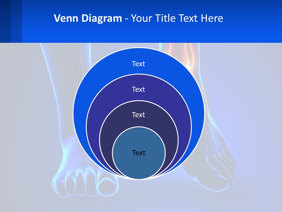 A Medical Powerpoint Presentation With A Blue Background PowerPoint Template