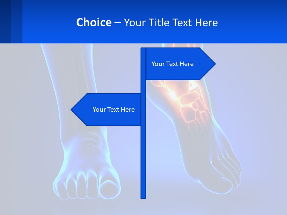 A Medical Powerpoint Presentation With A Blue Background PowerPoint Template