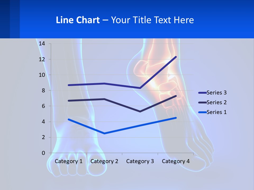 A Medical Powerpoint Presentation With A Blue Background PowerPoint Template