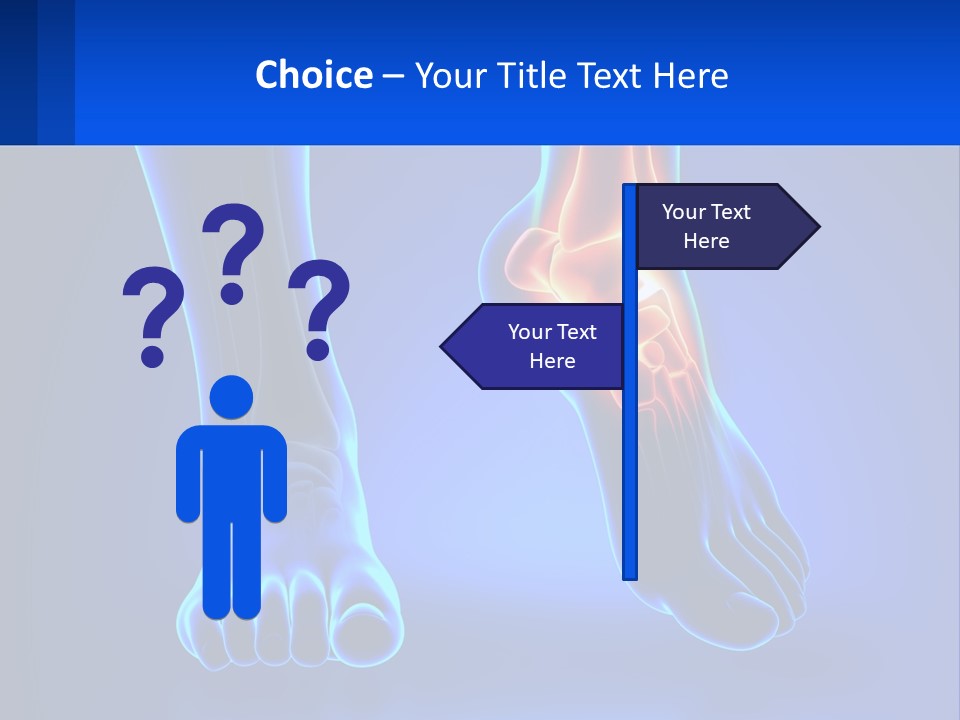 A Medical Powerpoint Presentation With A Blue Background PowerPoint Template