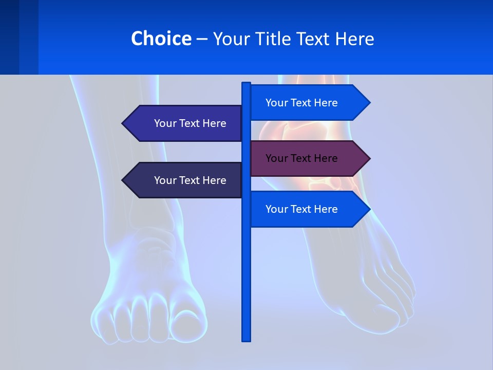 A Medical Powerpoint Presentation With A Blue Background PowerPoint Template