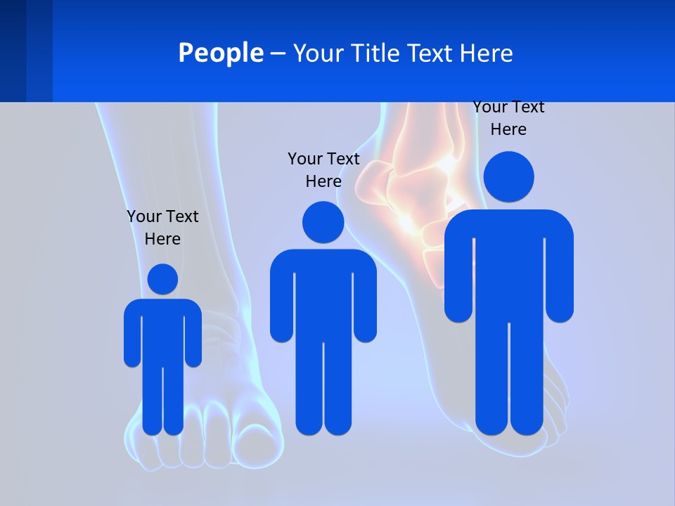 A Medical Powerpoint Presentation With A Blue Background PowerPoint Template