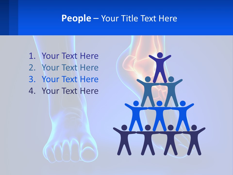 A Medical Powerpoint Presentation With A Blue Background PowerPoint Template