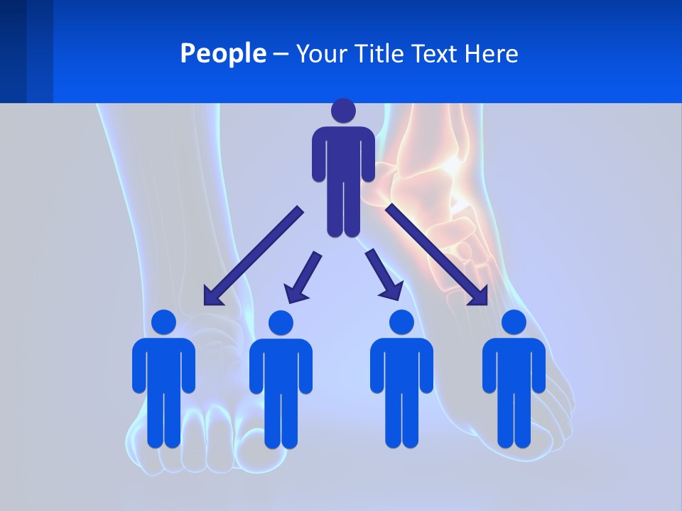 A Medical Powerpoint Presentation With A Blue Background PowerPoint Template