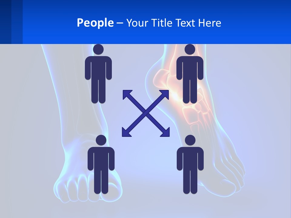 A Medical Powerpoint Presentation With A Blue Background PowerPoint Template