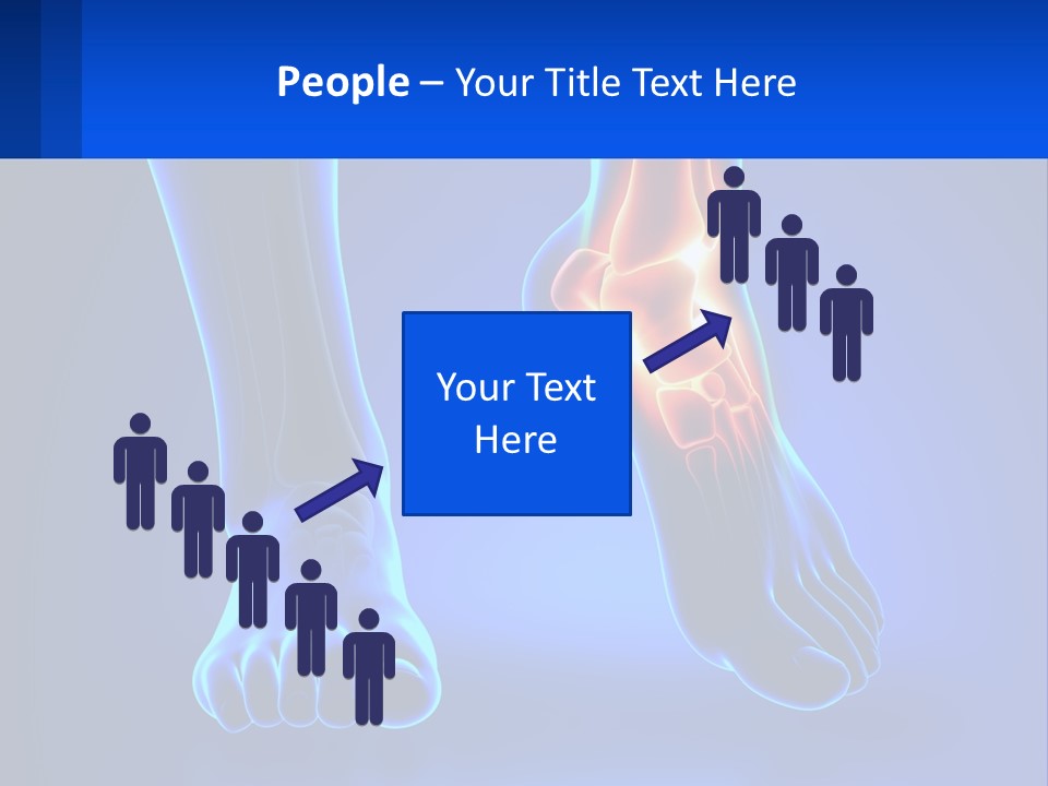 A Medical Powerpoint Presentation With A Blue Background PowerPoint Template
