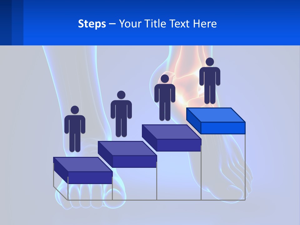 A Medical Powerpoint Presentation With A Blue Background PowerPoint Template