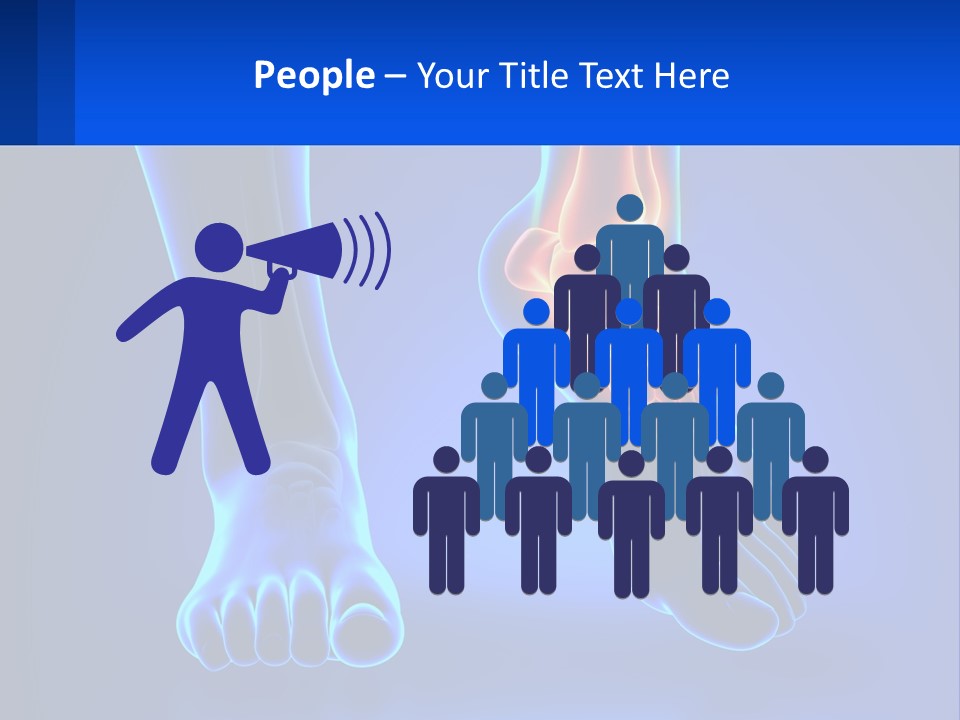A Medical Powerpoint Presentation With A Blue Background PowerPoint Template