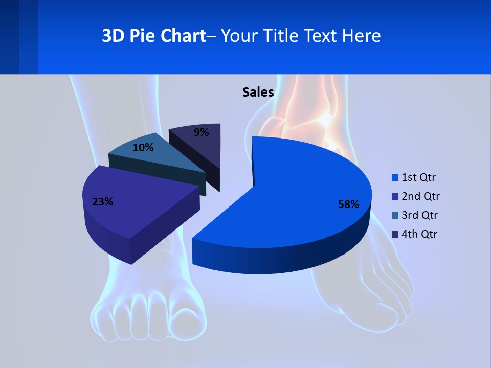 A Medical Powerpoint Presentation With A Blue Background PowerPoint Template