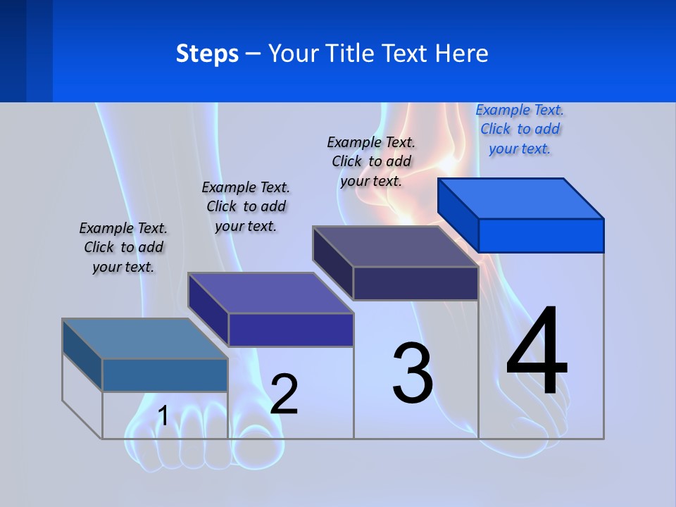 A Medical Powerpoint Presentation With A Blue Background PowerPoint Template