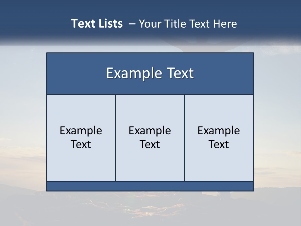 A Man Standing On Top Of A Mountain With His Arms Wide Open PowerPoint Template