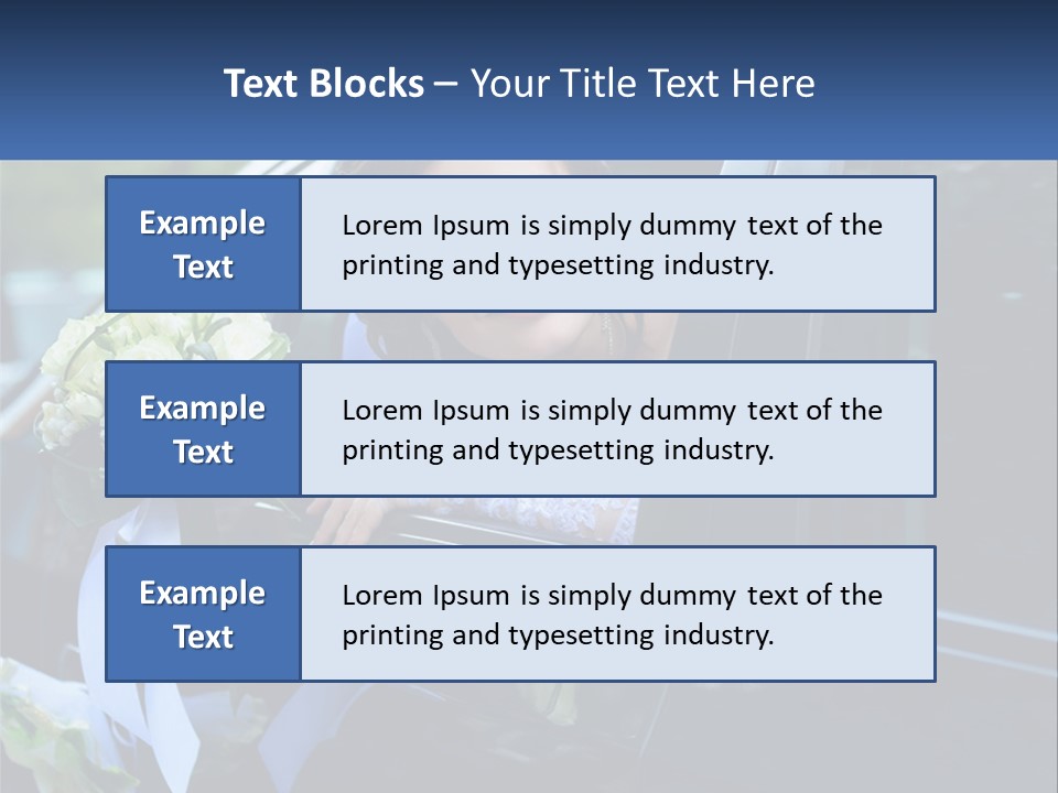 A Woman Sitting In A Car Holding A Bouquet Of Flowers PowerPoint Template