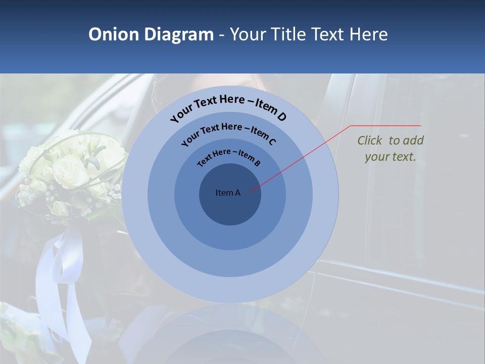 A Woman Sitting In A Car Holding A Bouquet Of Flowers PowerPoint Template