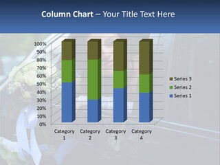 A Woman Sitting In A Car Holding A Bouquet Of Flowers PowerPoint Template