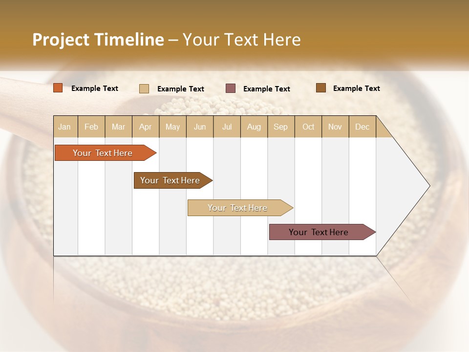 A Wooden Spoon Filled With Sesame Seeds PowerPoint Template