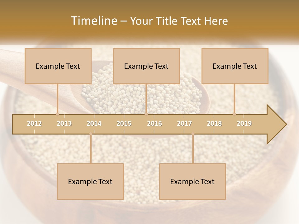 A Wooden Spoon Filled With Sesame Seeds PowerPoint Template