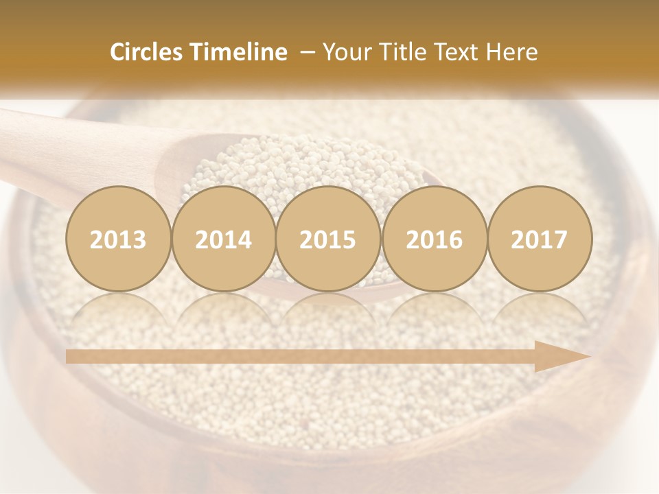 A Wooden Spoon Filled With Sesame Seeds PowerPoint Template
