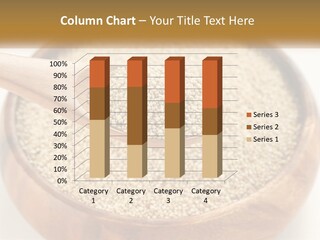 A Wooden Spoon Filled With Sesame Seeds PowerPoint Template