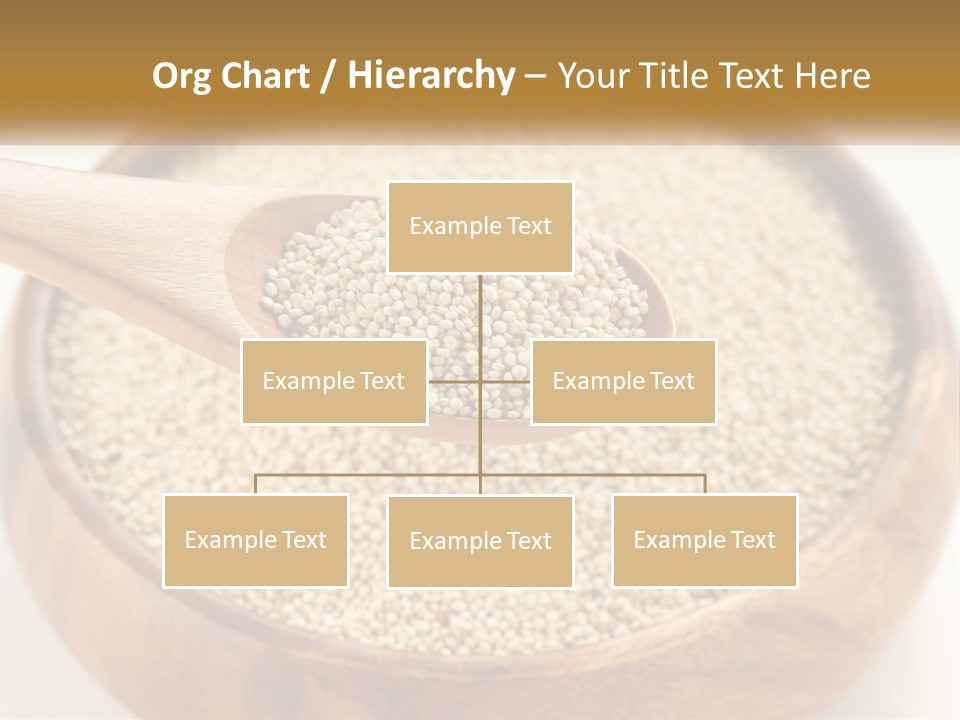 A Wooden Spoon Filled With Sesame Seeds PowerPoint Template
