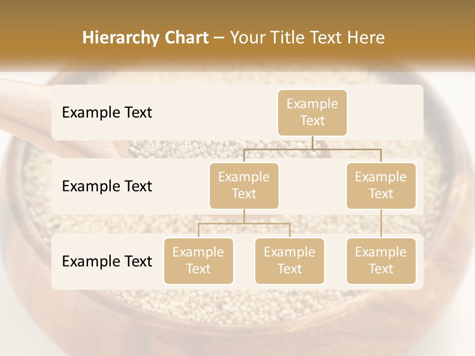 A Wooden Spoon Filled With Sesame Seeds PowerPoint Template