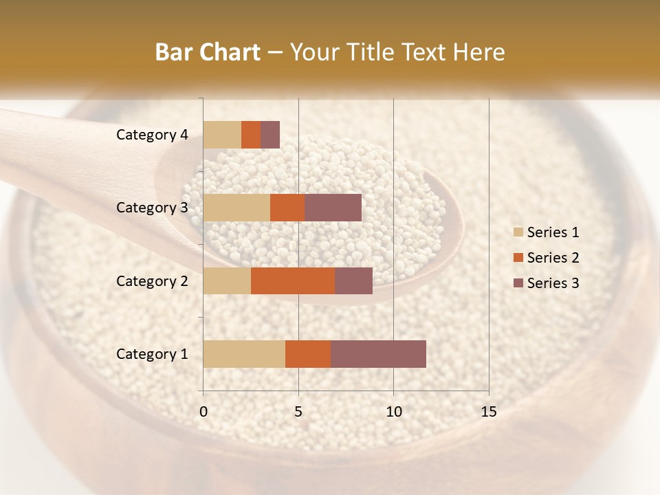 A Wooden Spoon Filled With Sesame Seeds PowerPoint Template