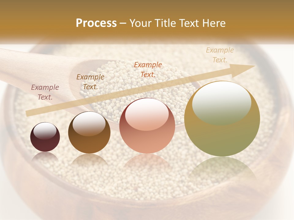 A Wooden Spoon Filled With Sesame Seeds PowerPoint Template