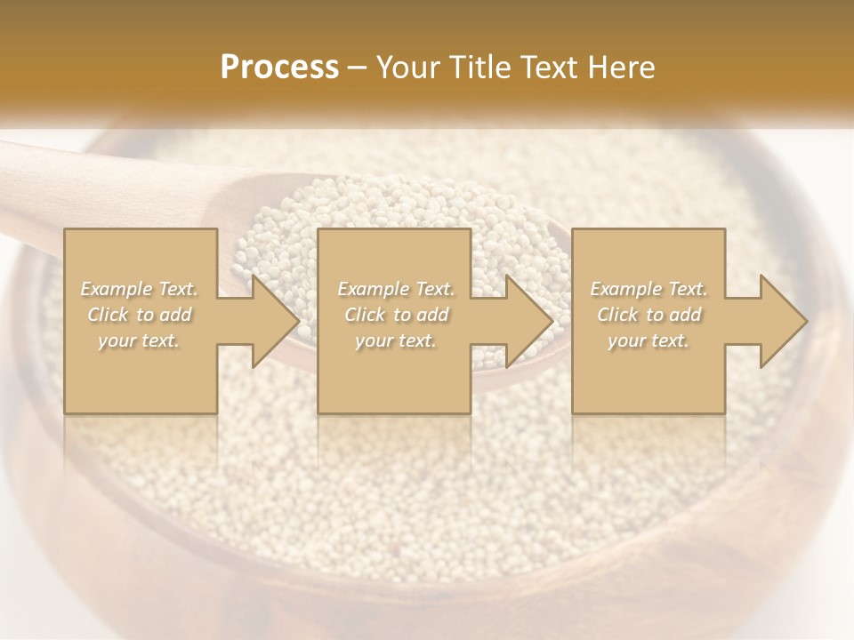 A Wooden Spoon Filled With Sesame Seeds PowerPoint Template