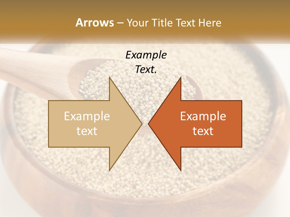 A Wooden Spoon Filled With Sesame Seeds PowerPoint Template