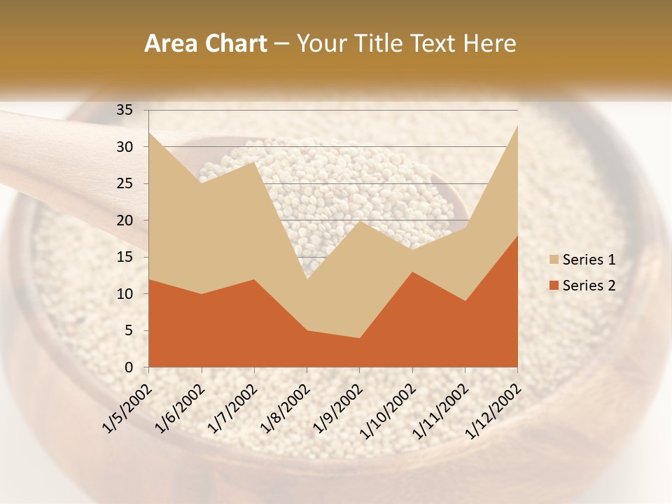 A Wooden Spoon Filled With Sesame Seeds PowerPoint Template