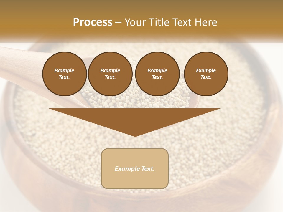A Wooden Spoon Filled With Sesame Seeds PowerPoint Template