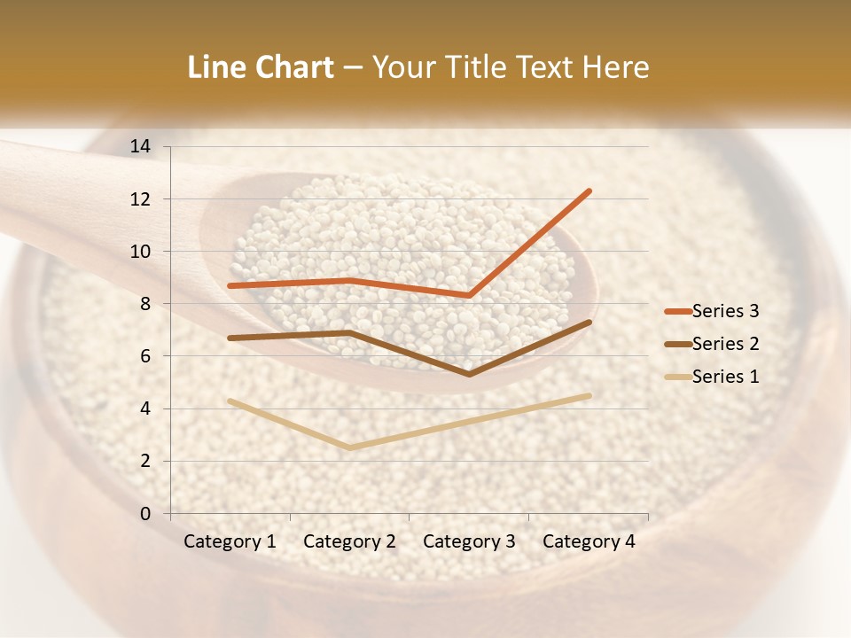 A Wooden Spoon Filled With Sesame Seeds PowerPoint Template