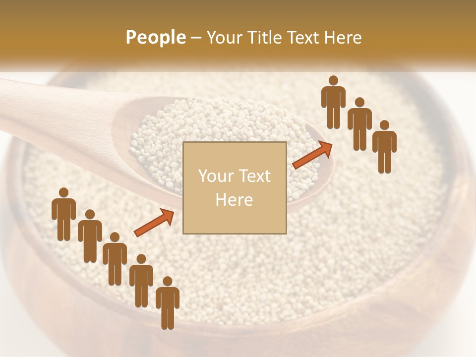 A Wooden Spoon Filled With Sesame Seeds PowerPoint Template