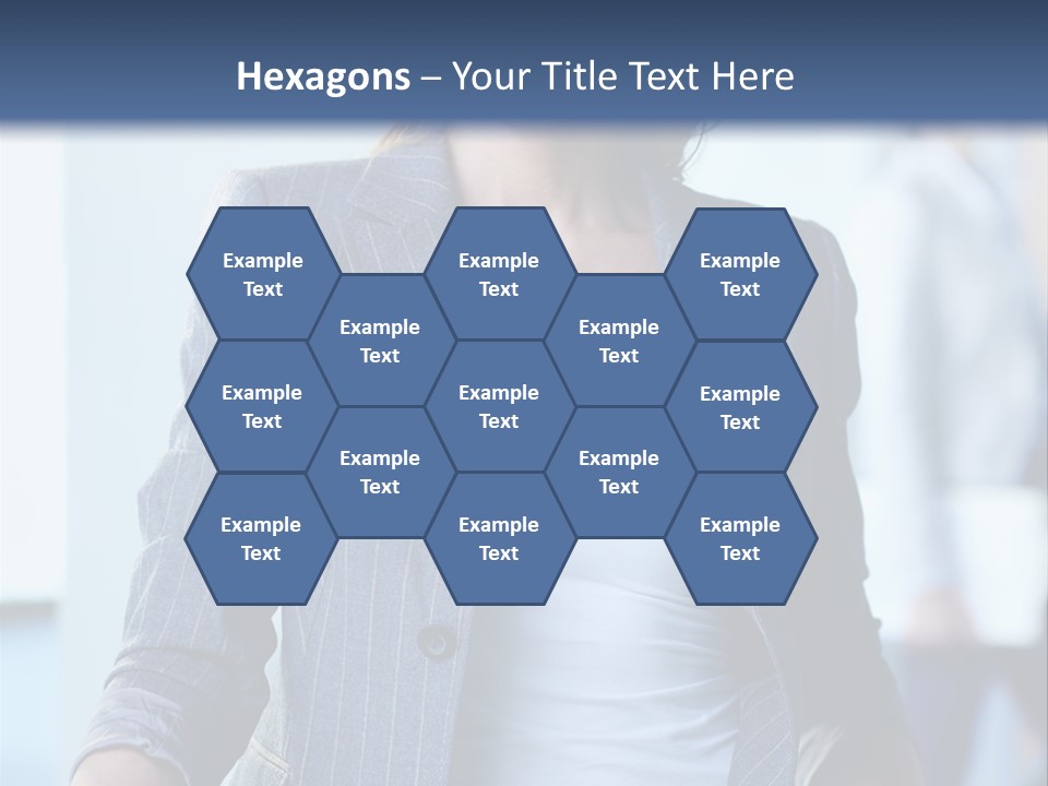 A Woman In A Business Suit Is Smiling For The Camera PowerPoint Template